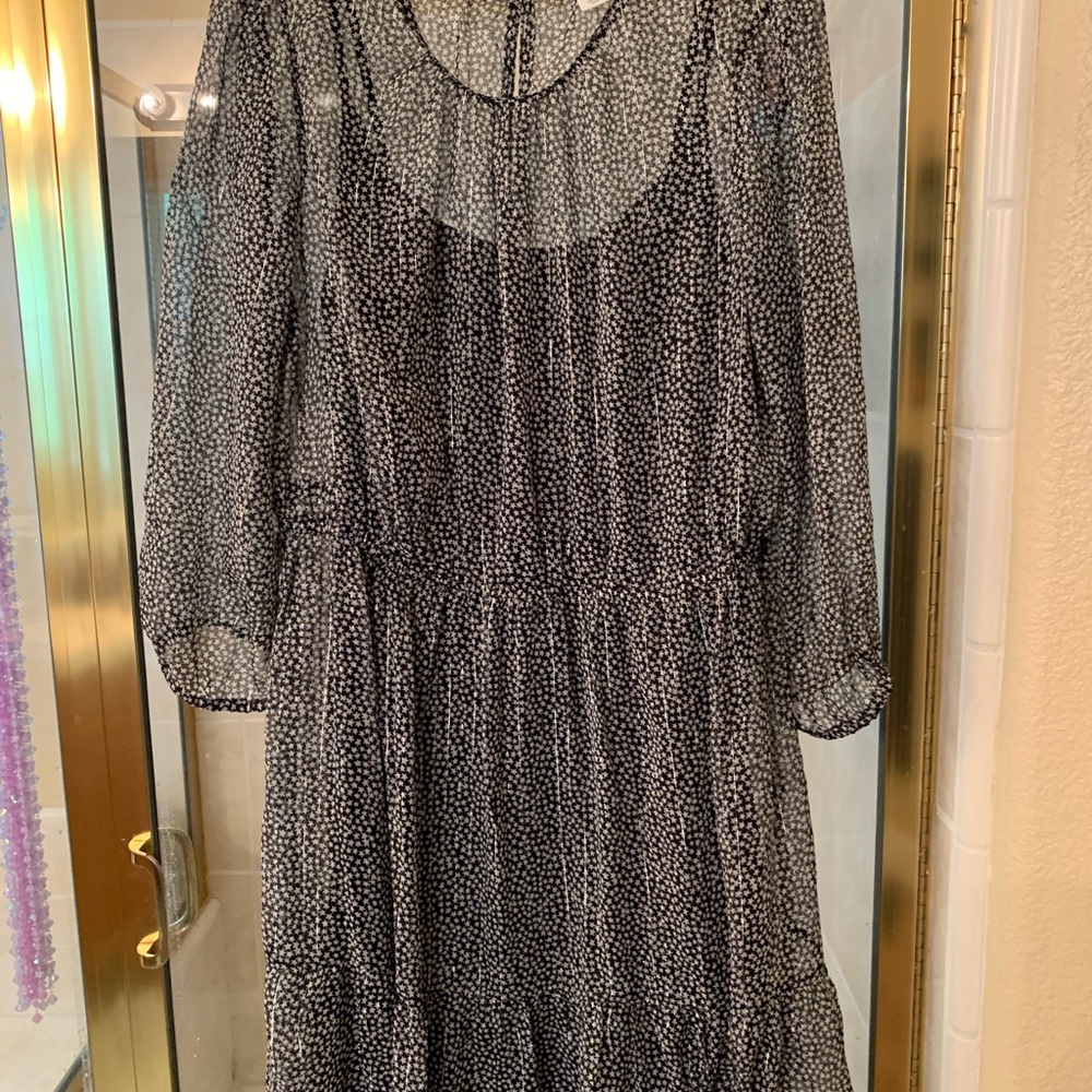 Old navy sheer star print dress L